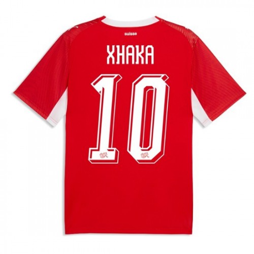 Stroje piłkarskie Szwajcaria Granit Xhaka #10 Koszulka Podstawowej MŚ 2026 Krótki Rękaw